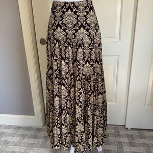 INC Tiered Maxi Skirt, Size Large